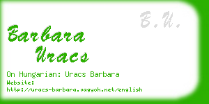 barbara uracs business card